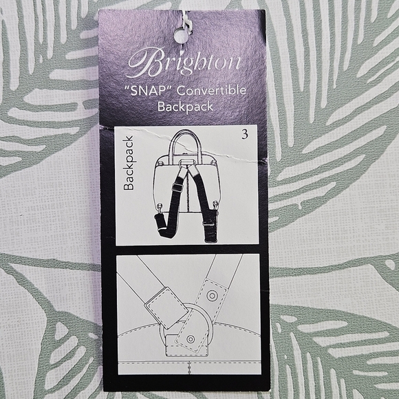 Brighton Brown Crocodile-Patterned Women's Backpack - Picture 9 of 9